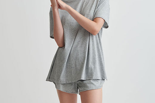 Courtney PJ Set|HEATHER GREY