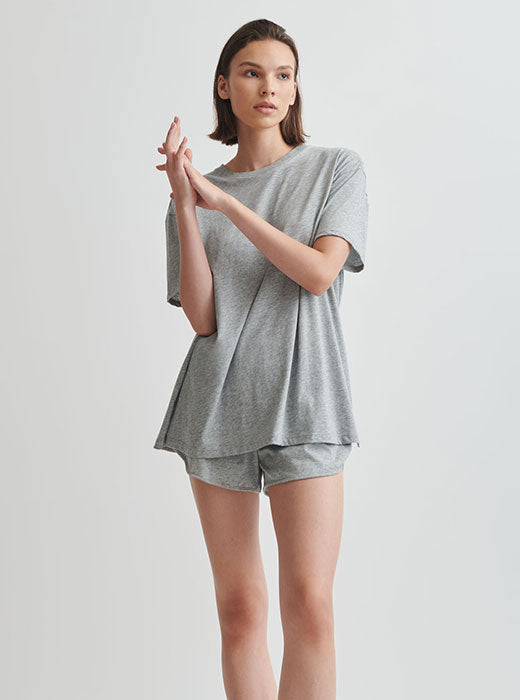 Courtney PJ Set|HEATHER GREY