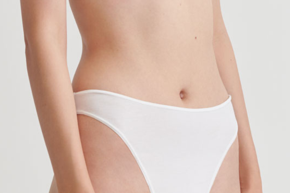 Galen High Leg Brief|White