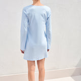 Carmine Sleepshirt|Blue Breeze