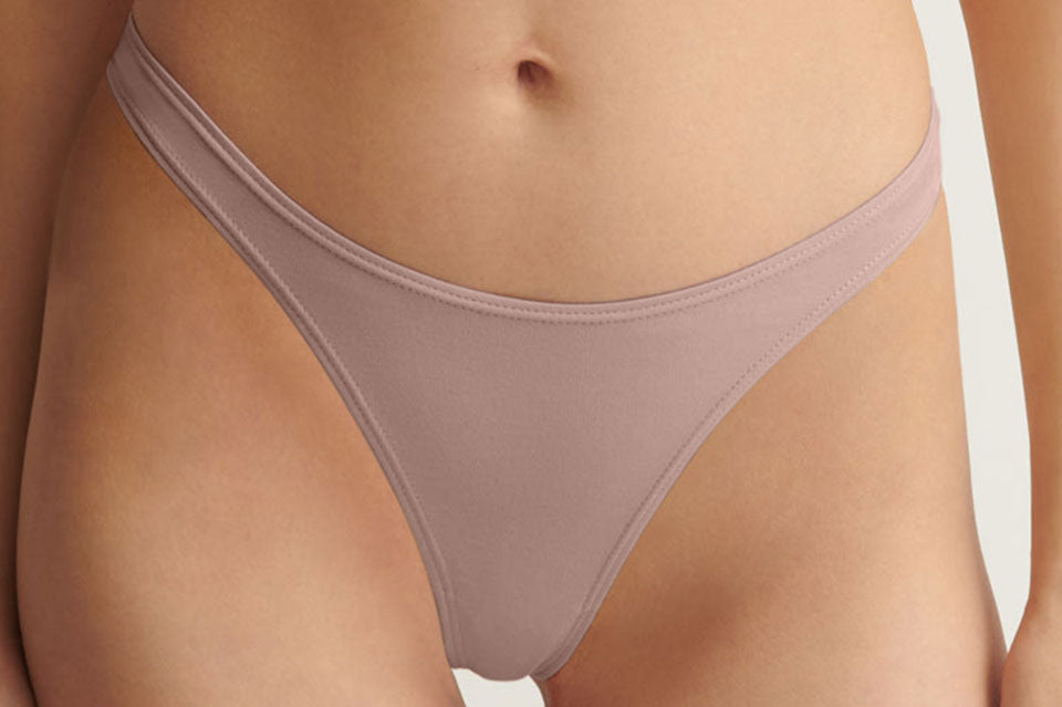 Graysen High Cut Thong|Mauve